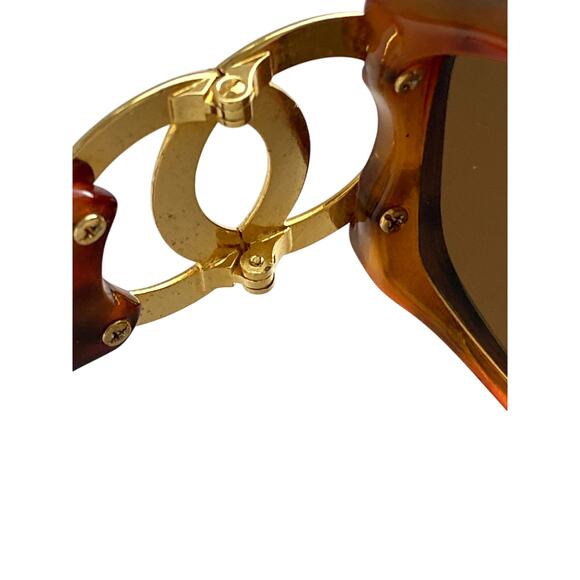 Authentic  CHANEL Matelassé CC Logo Man' s Brown Sunglasses - Picture 11 of 14